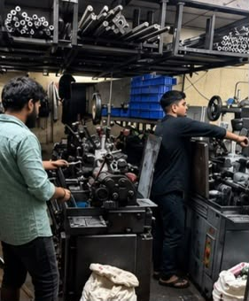 Assembly line at work